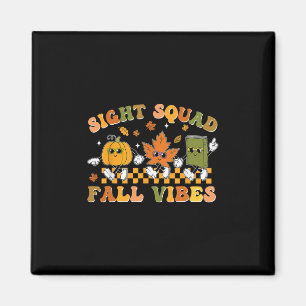 Sight Squad Fall Vibes Pumpkin Fall Leaf Autumn Op Magnet