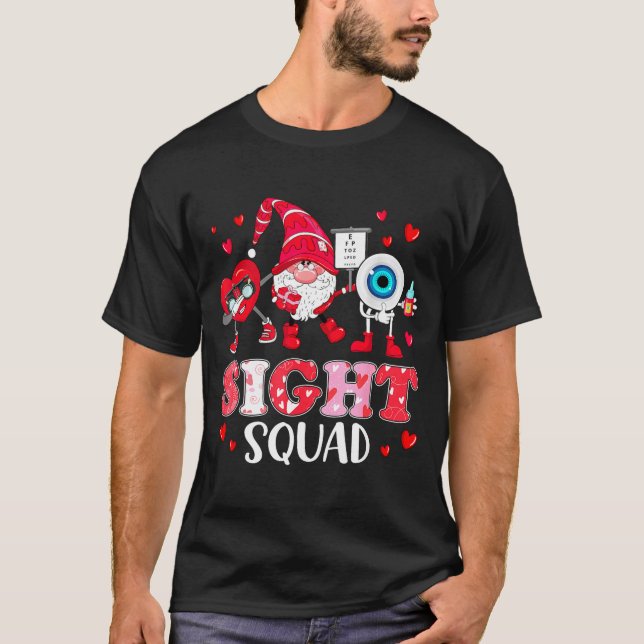 Sight Squad Optician Optometrist Dabbing Heart Val T-Shirt (Front)