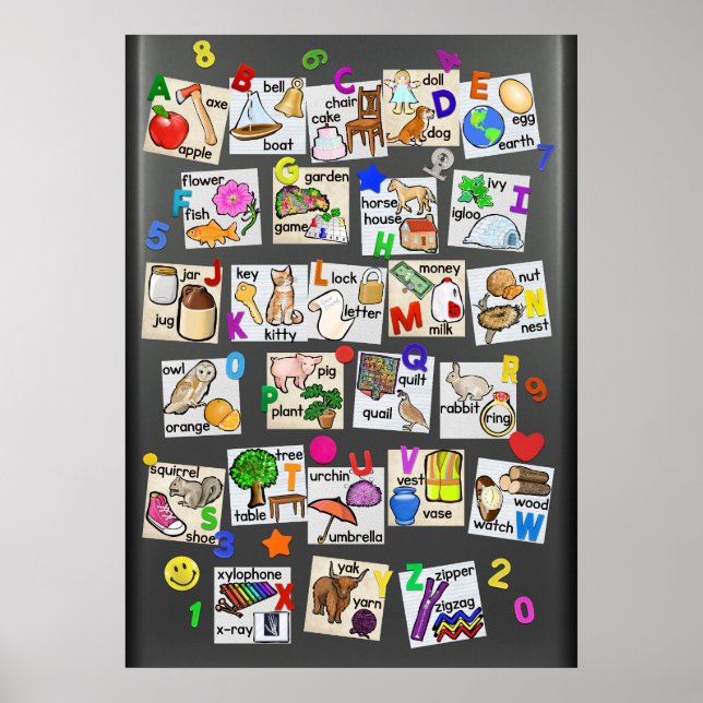 Sight Words Plus Others Alphabet Poster (Front)