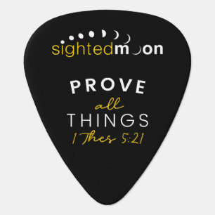 Sighted Moon Scripture Guitar Pick