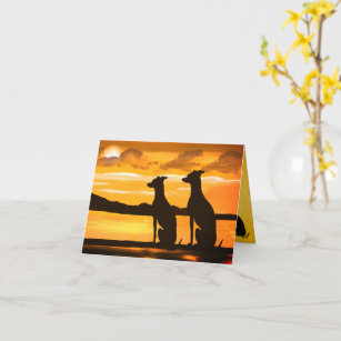 Sighthound Sunrise Card