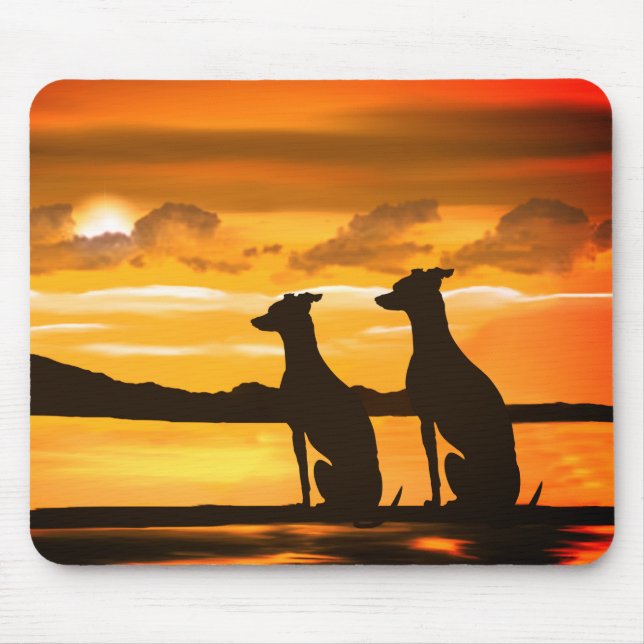 Sighthounds - Greyhound Sunrise Mouse Pad (Front)