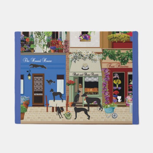 Sighthounds _ Hound Day Out v2 Doormat