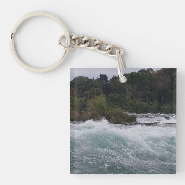 Sightseeing at Niagara Falls Keychain (Front)