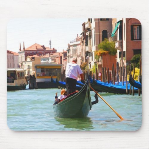 Sightseeing By Gondola Venice Italy Mousepad