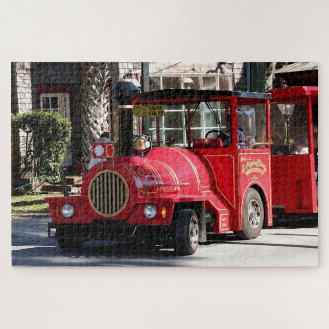 Sightseeing tourist train, St Augustine, Florida Jigsaw Puzzle (Horizontal)