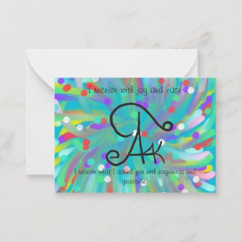 Sigil art to attract your hearts desires note card