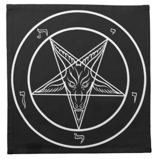 Sigil of Baphomet 12" Cotton Banner Cloth Napkin
