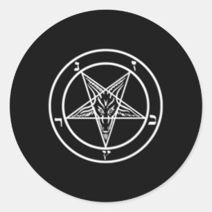 Sigil Of Baphomet Classic Round Sticker