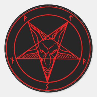 SIGIL of BAPHOMET Classic Round Sticker
