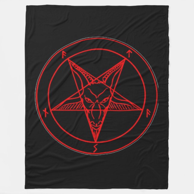 SIGIL of BAPHOMET Fleece Blanket (Front)