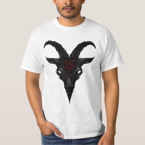Sigil of Baphomet Goat of Mendes Satan Dark Goth P T_Shirt
