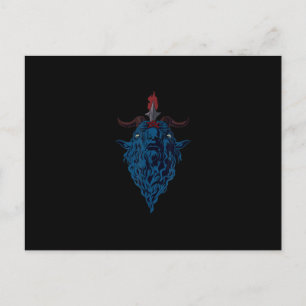 Sigil Of Baphomet Goat Of Mendes Satan Dark Goth Postcard