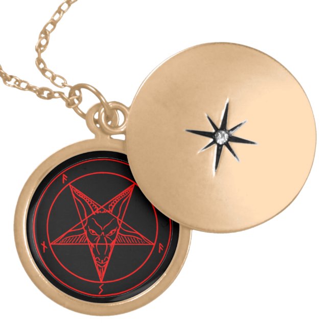 SIGIL of BAPHOMET Locket Necklace (Front)