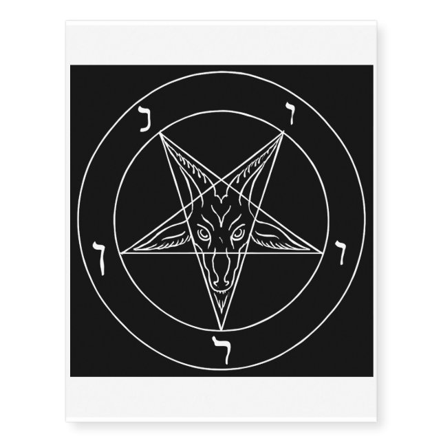 Sigil of Baphomet Temporary Tattoos (Front)