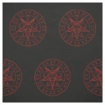 Sigil of Baphomet triple moon and sigil of lucifer Fabric