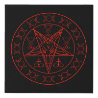 Sigil of Baphomet triple moon and sigil of lucifer