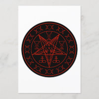 Sigil of Baphomet triple moon and sigil of lucifer