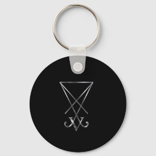 Sigil of Lucifer- A symbol of satanism Keychain