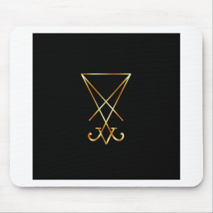 Sigil of Lucifer- A symbol of satanism Mouse Pad