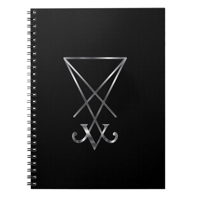 Sigil of Lucifer- A symbol of satanism Notebook (Front)