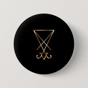 Sigil of Lucifer- A symbol of satanism Pinback Button