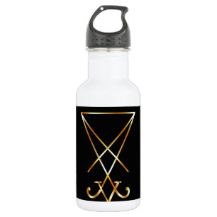 Sigil of Lucifer- A symbol of satanism Stainless Steel Water Bottle