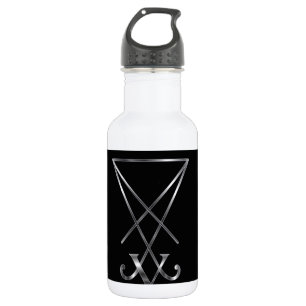 Sigil of Lucifer- A symbol of satanism Water Bottle