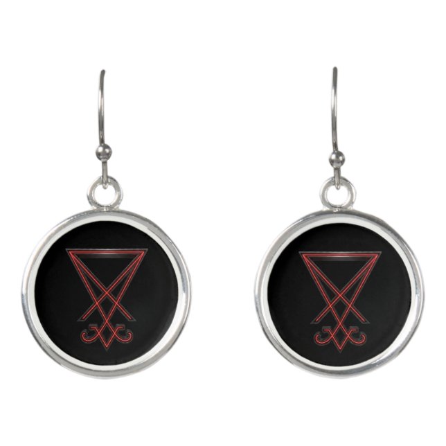 Sigil of Lucifer Earrings (Front)