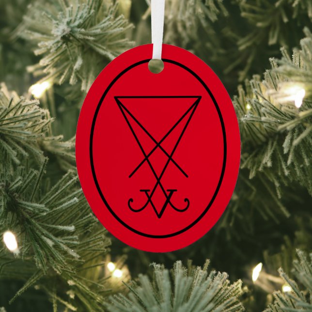 Sigil of Lucifer Metal Ornament (Insitu)