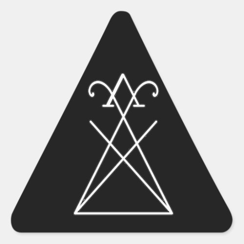 Sigil of Lucifer Morningstar Triangular Sticker