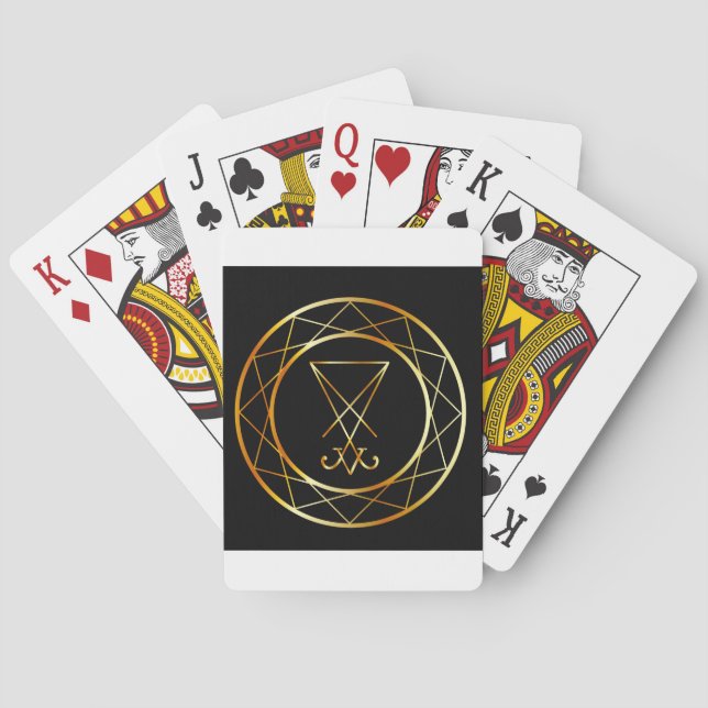Sigil of Lucifer Poker Cards (Back)
