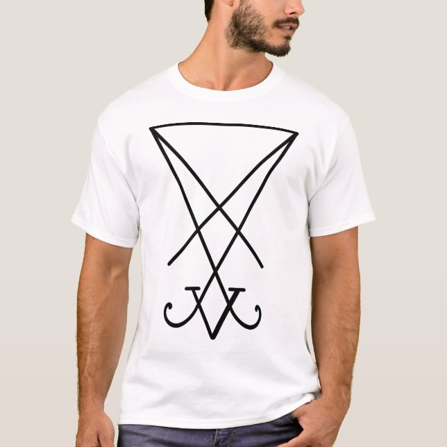 Sigil of Lucifer (“Seal of Satan”) T-Shirt (Front)