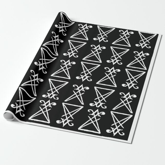 Sigil of Lucifer Wrapping Paper (Unrolled)