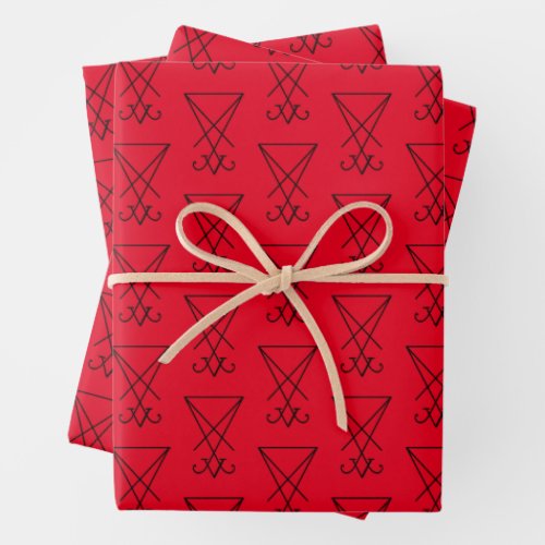 Sigil of Lucifer Wrapping Paper Sheets
