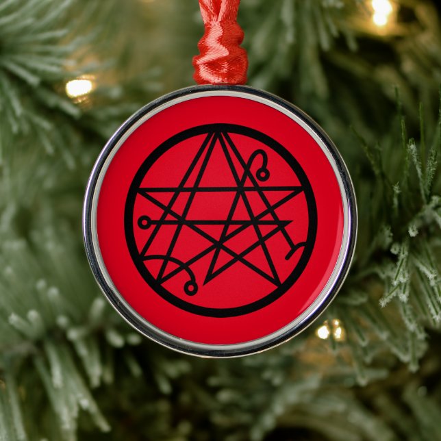 Sigil of the Gate Necronomicon Metal Ornament (Tree)