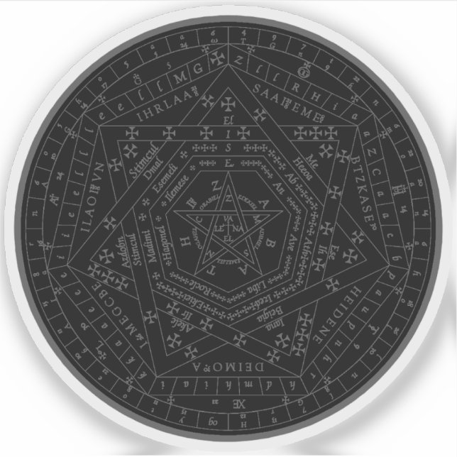 Sigillum Dei Aemeth (grey) Sticker (Front)