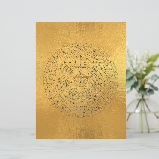 Sigillum Dei Seal of God Angelic John Dee Diagram (Standing Front)