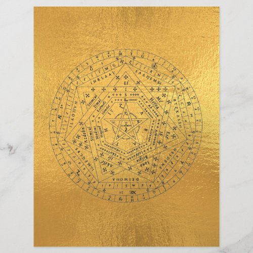 Sigillum Dei Seal of God Angelic John Dee Diagram