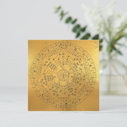 Sigillum Dei Seal of God Angelic John Dee Diagram (Standing Front)