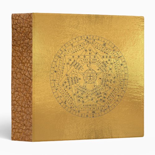 Sigillum Dei Seal of God Angelic John Dee Diagram 3 Ring Binder