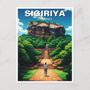 Sigiriya Rock Fortress Sri Lanka Postcard