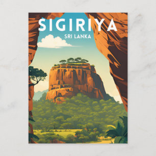 Sigiriya Traditional Travel Poster Postcard