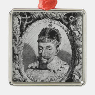 Sigismund Vasa, King of Poland and Sweden Metal Ornament