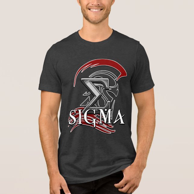 SIGMA 3b Men's Basic T-Shirt Tri-Blend Shirt (Front)