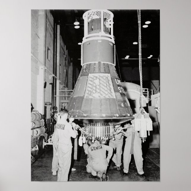 Sigma 7 (Mercury Atlas 8) Spacecraft Poster (Front)