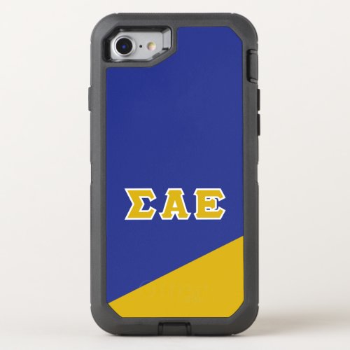 Sigma Alpha Epsilon  Greek Letters OtterBox Defender iPhone SE87 Case