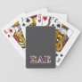 Sigma Alpha Epsilon Purple and Yellow Letters Playing Cards