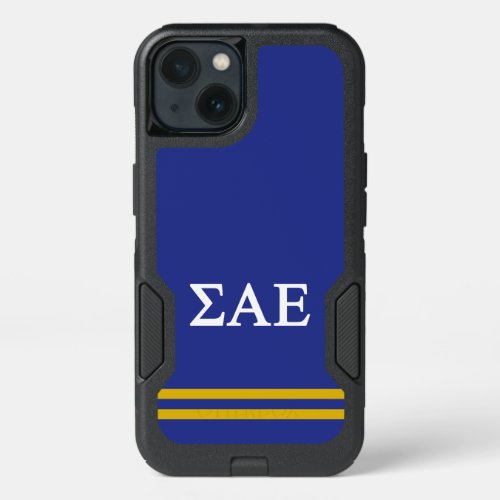 Sigma Alpha Epsilon  Sport Stripe iPhone 13 Case