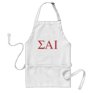 Sigma Alpha Iota Greek Letters Adult Apron